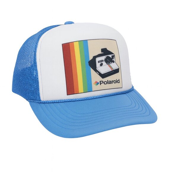 Retro Vintage Style Polaroid Film Camera Hat 80’s Trucker Hat Cap USA Printed